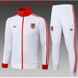 Chándal Bayern Munich 125th 2025/26 ( White Long Zipper) - NIÑOS